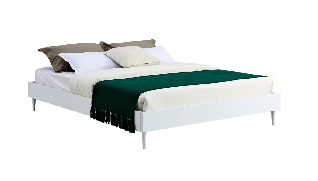 Petra Bed Base White