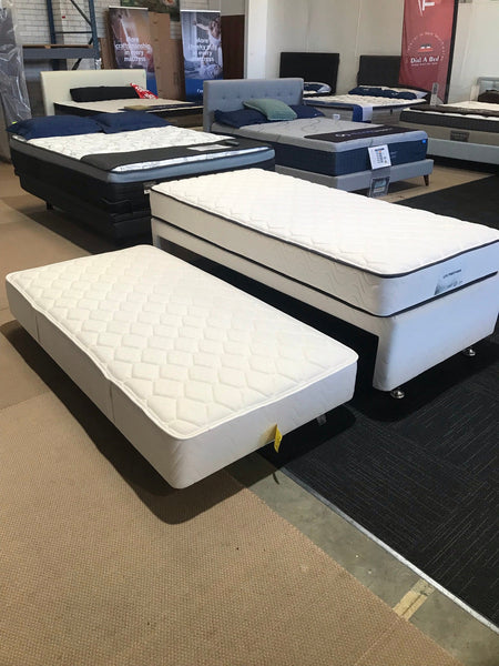 Uni Single Mattress Bed & Trundle - Space Saver