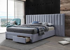 Melina Extended Queen Upholstered Frame