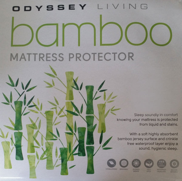 Odyssey Living King Single Bamboo Mattress Protector