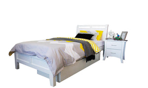 Soho King Single White Timber Frame